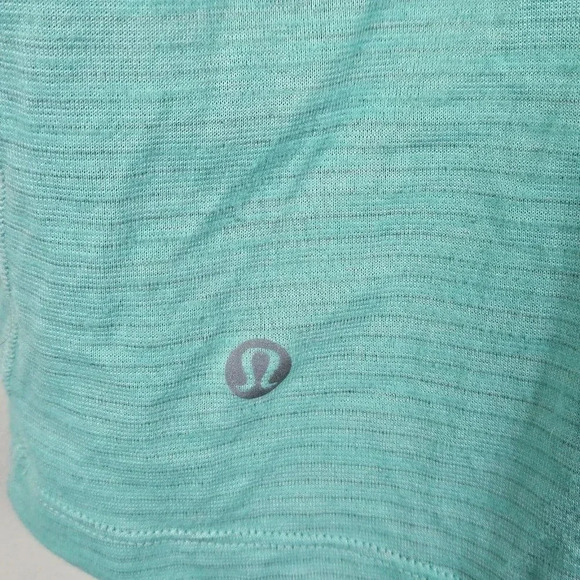 Lululemon 6 Tough It Out Tank Heathered Menthol/Mountain Peaks Black Forage Teal - Picture 4 of 6